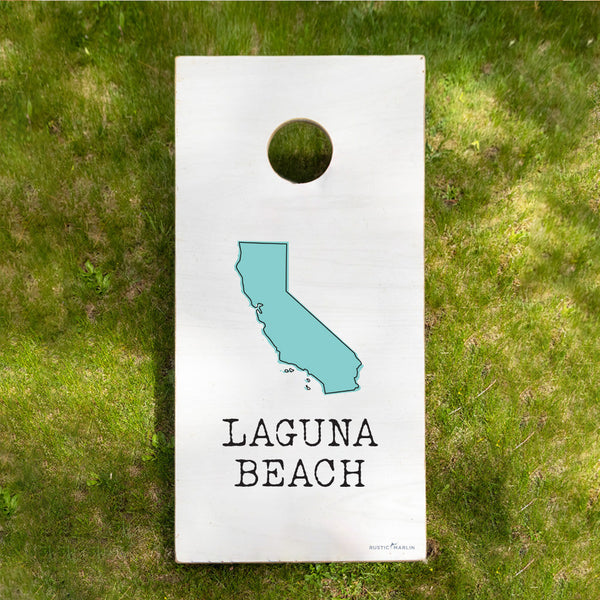 State Silo & Your Word Personalized Cornhole Game Set