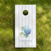 Hydrangea Personalized Cornhole