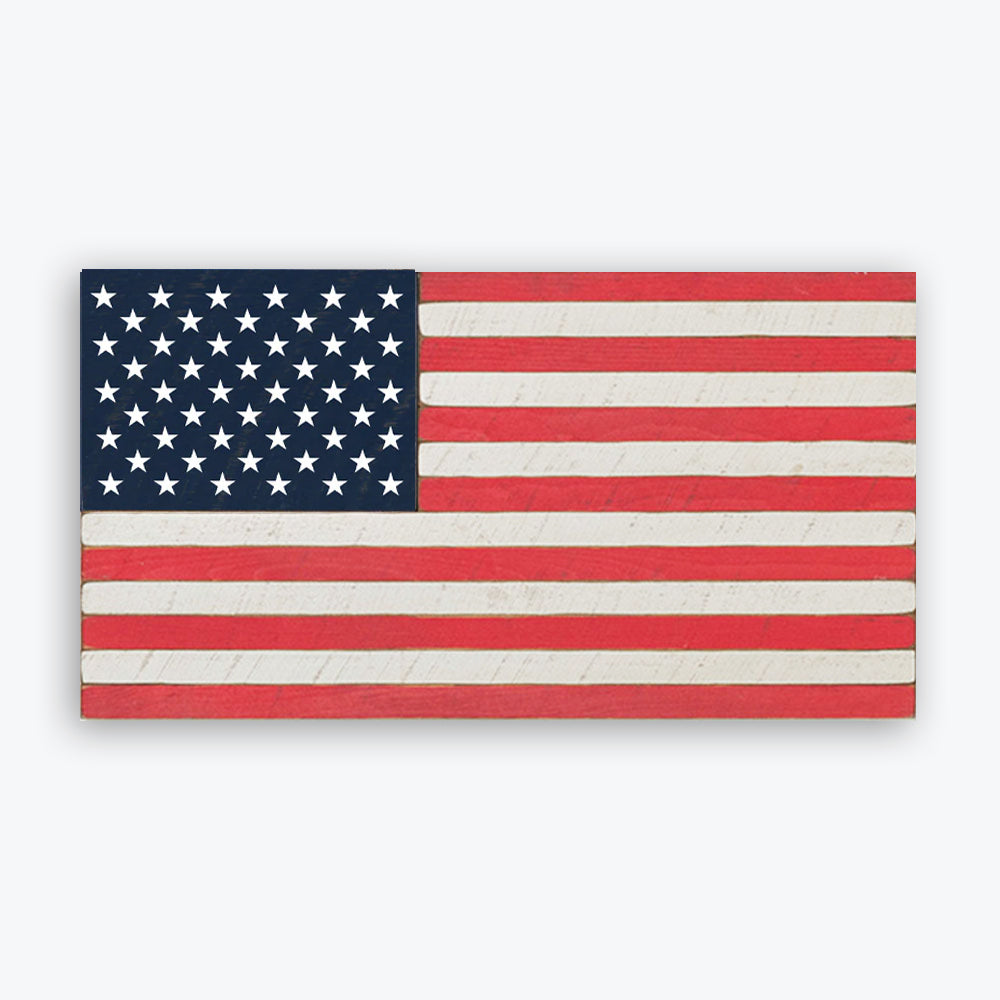 FOV Classic Wooden American Flag