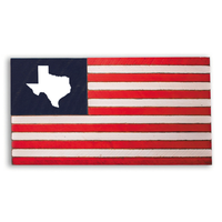 State Image Personalized Wooden American Flag