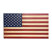 American Flag Natural and Red