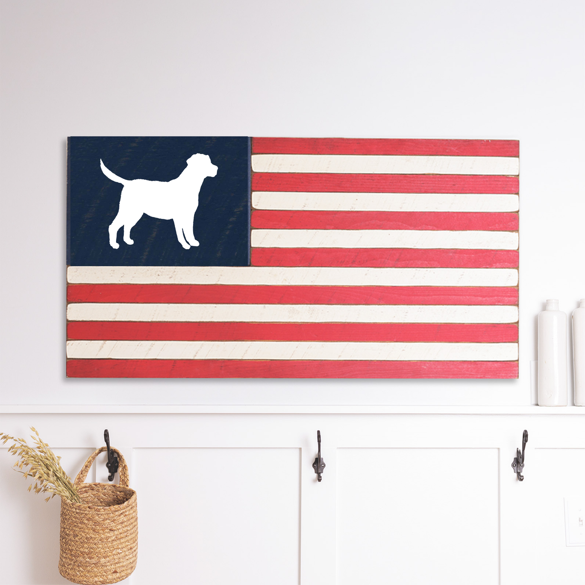 Dog American Flag