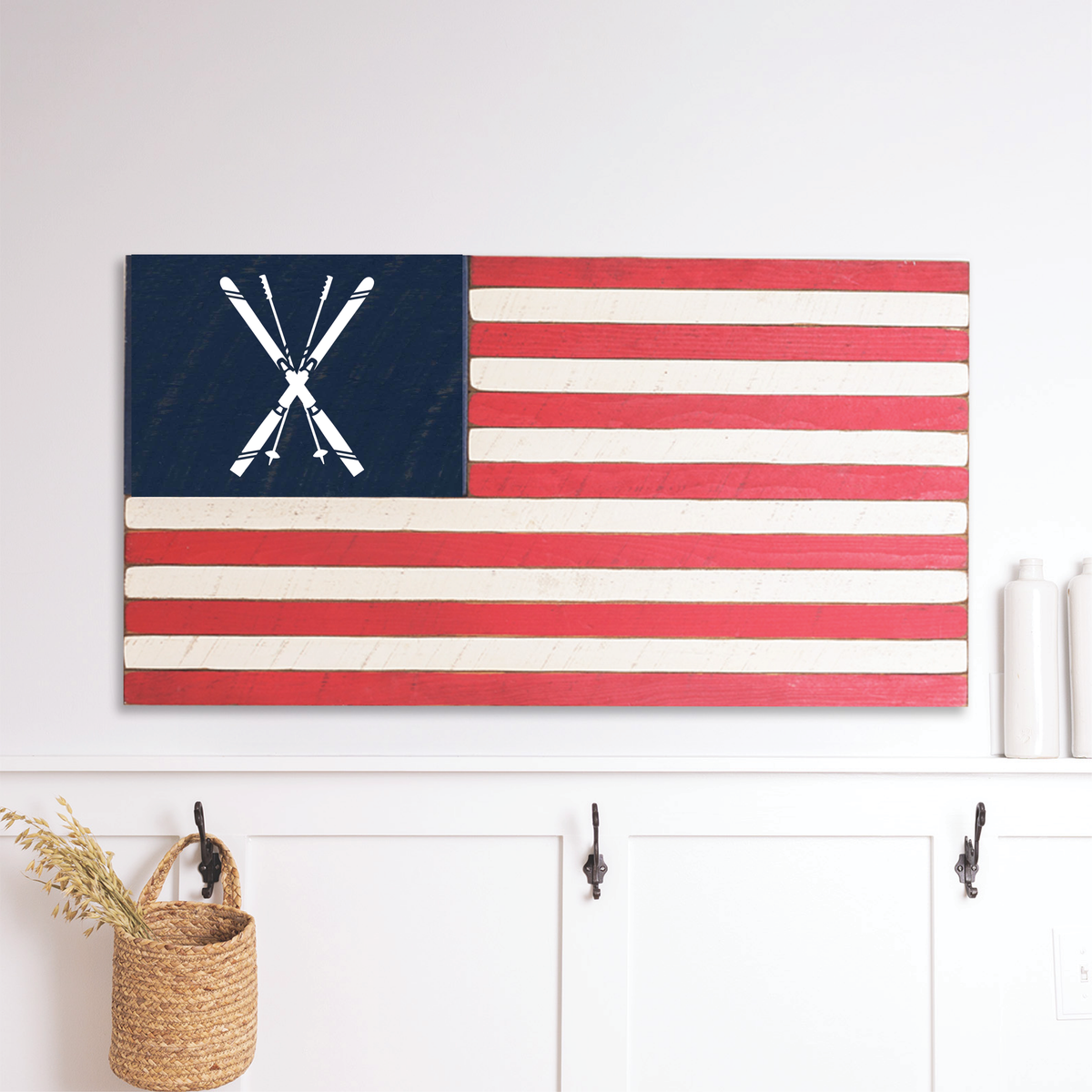 Ski American Flag