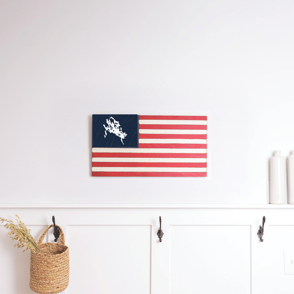 Lake Winnipesaukee American Flag