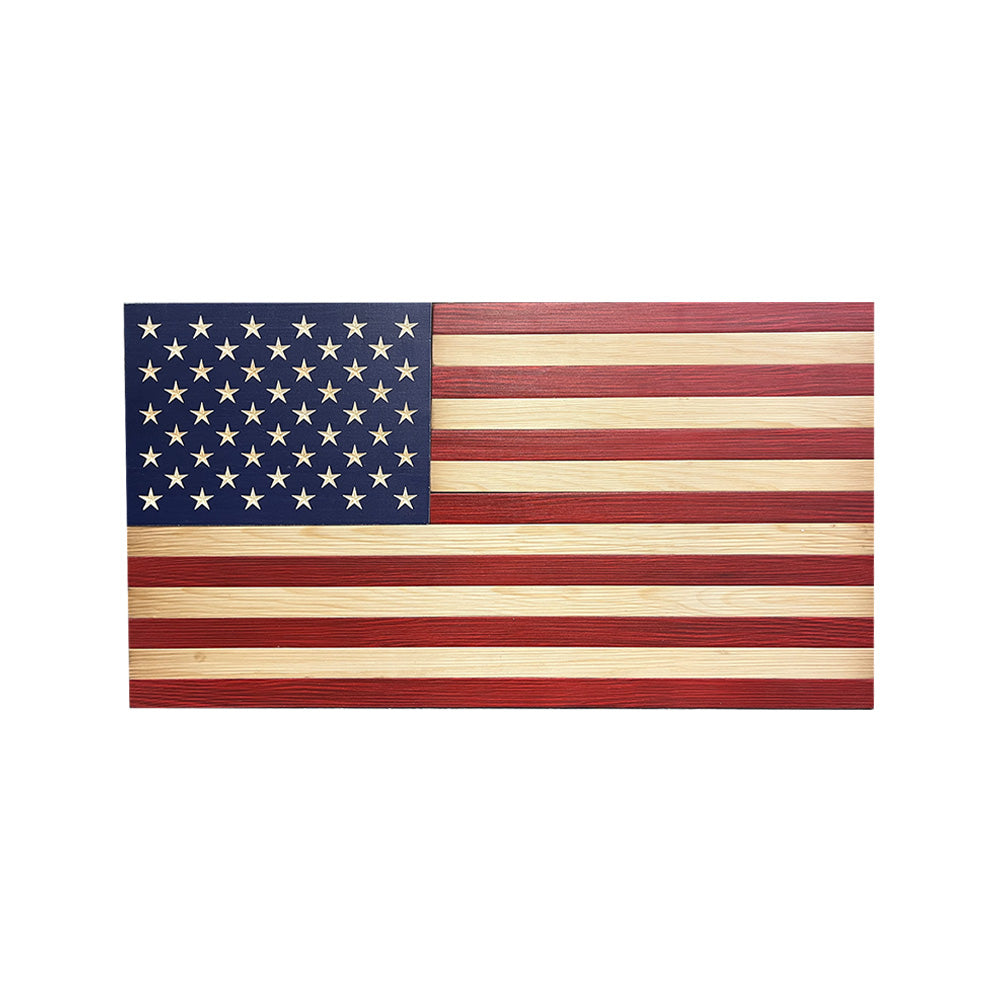 American Flag Natural and Red