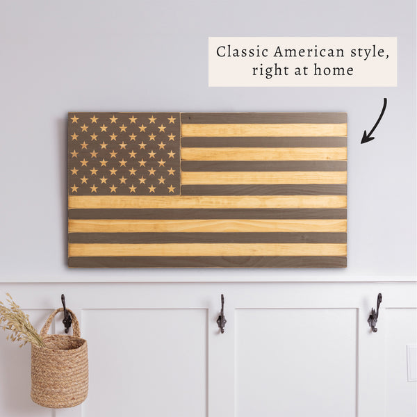 Natural Classic American Flag