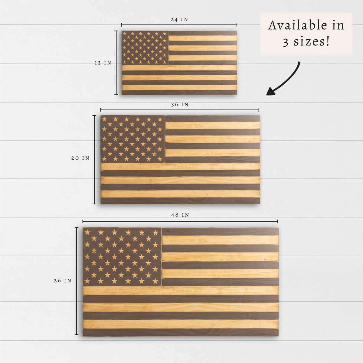 Natural Classic American Flag