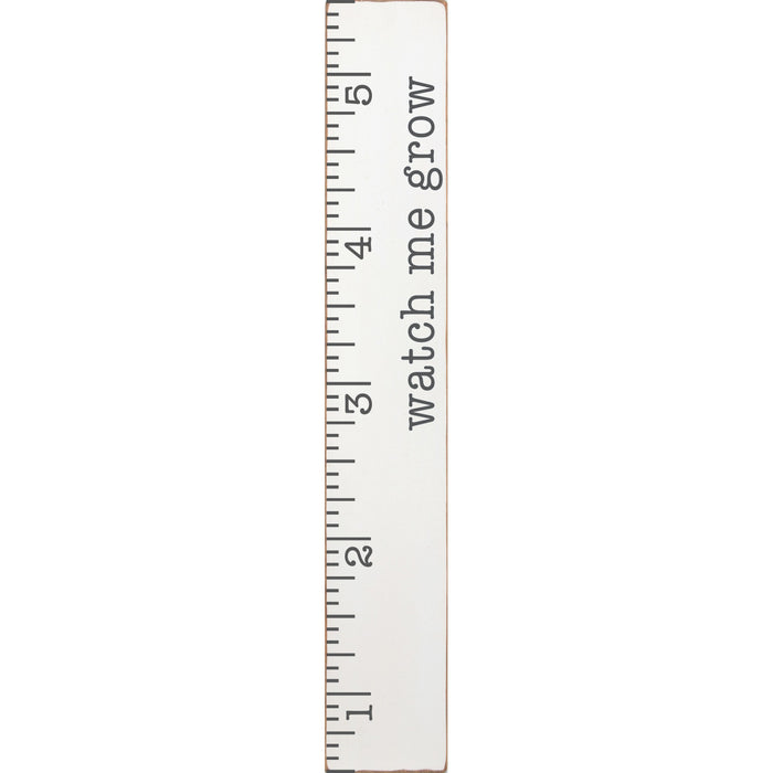 White/Grey Growth Chart Barnwood Sign 10x60 Rustic Marlin
