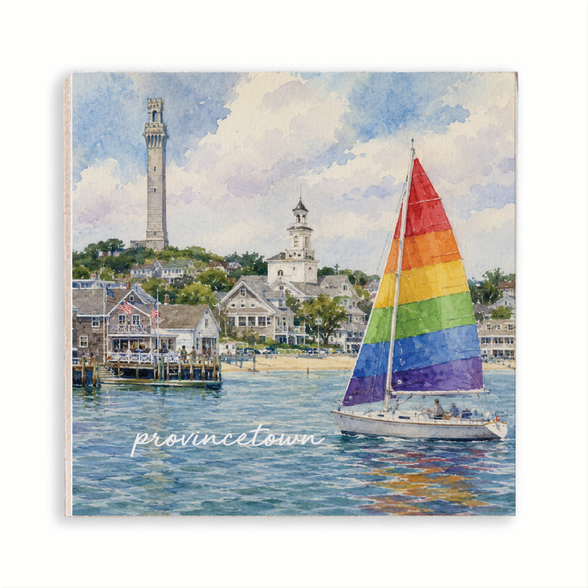 Provincetown Pride Sailboat Magnet
