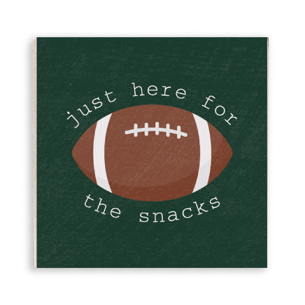 Football Here For The Snacks Magnet