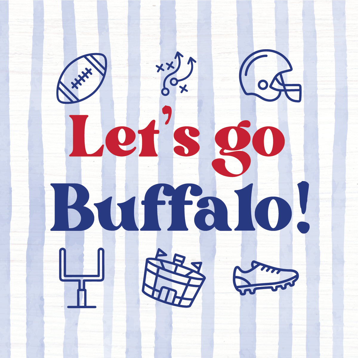 Let’s Go Buffalo Icons Magnet