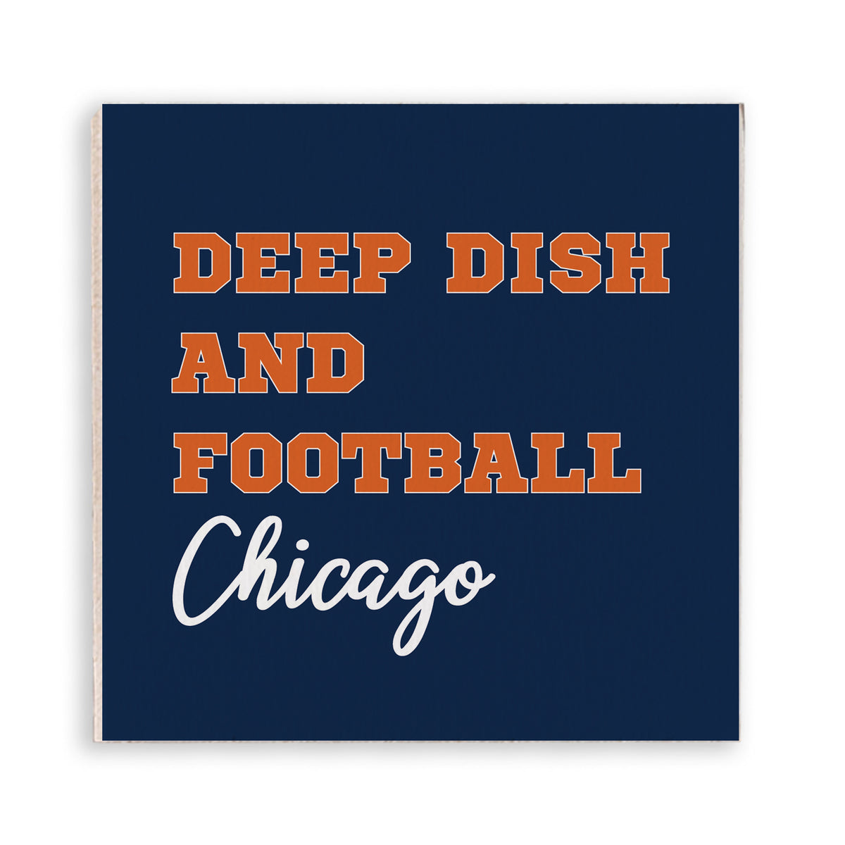Deep Dish And Football Chicago Magnet