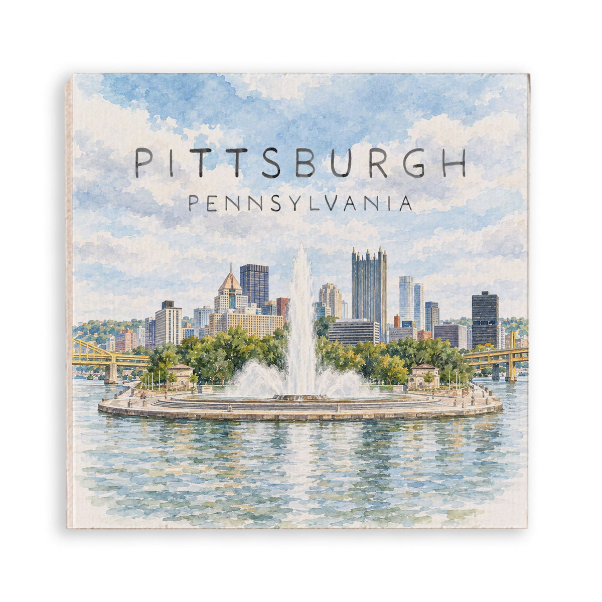 Pittsburgh Riverfront Magnet