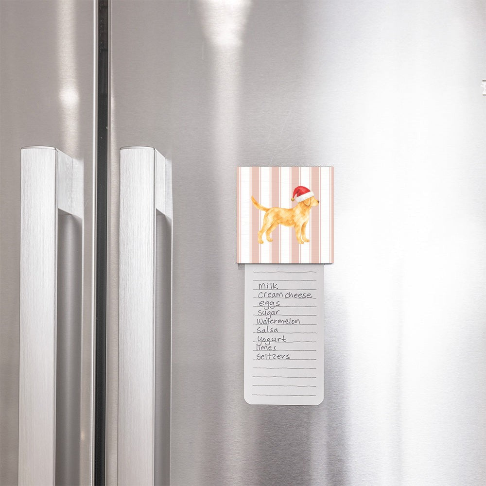 Yellow Lab Santa Hat Magnet