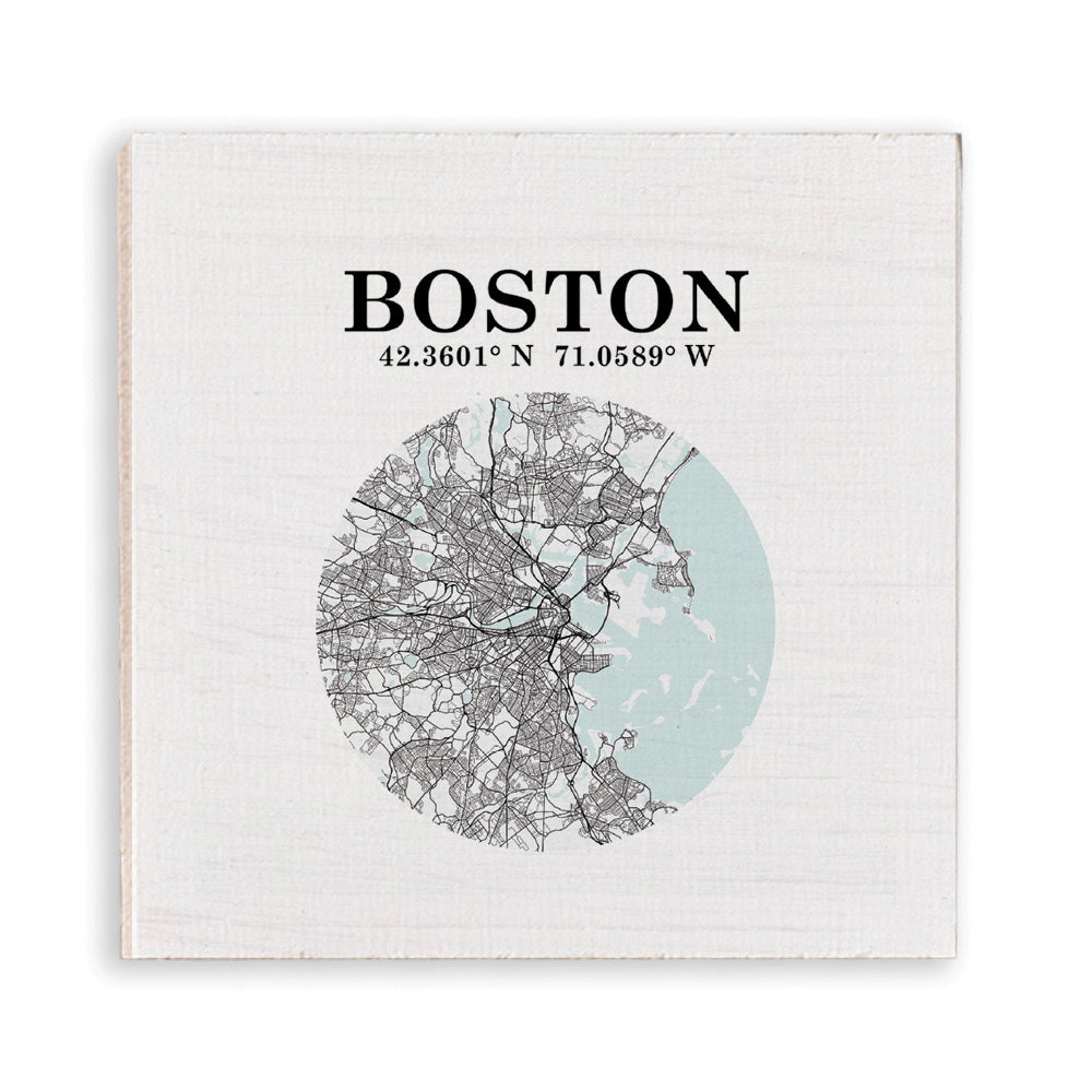 Boston Coordinates Magnet