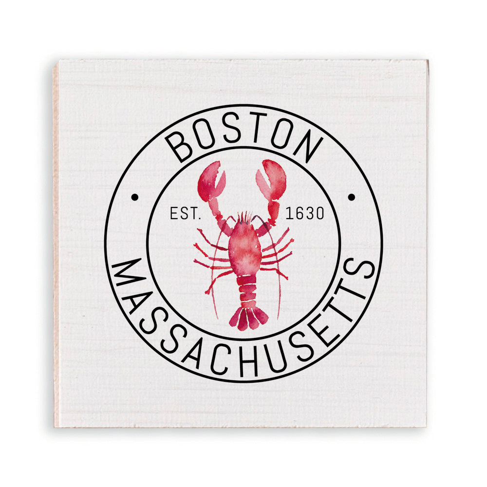 Boston  Lobster Wooden Magnet