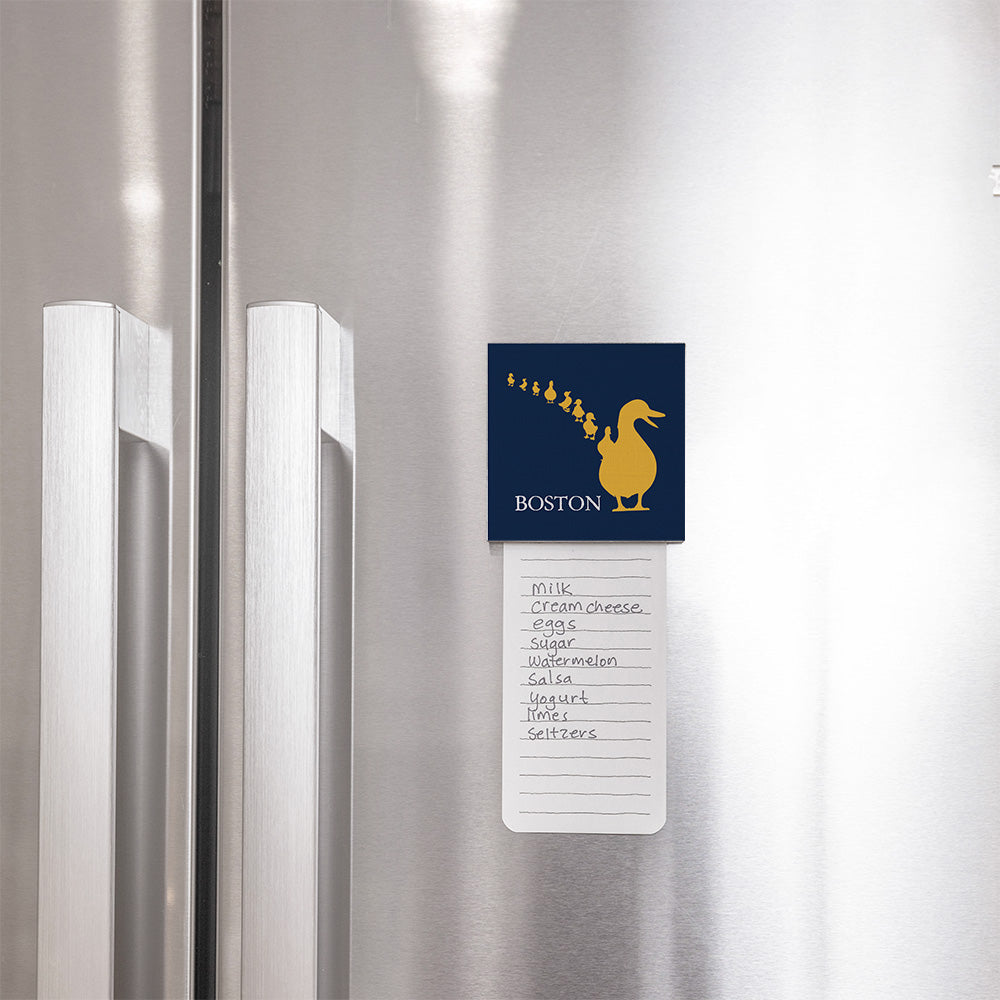 Boston Duckling Wooden Magnet