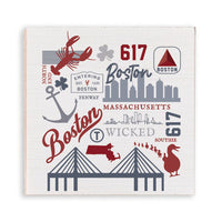 All Things Boston Wooden Magnet
