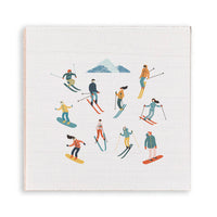 Snow Sport Harmony Wooden Magnet