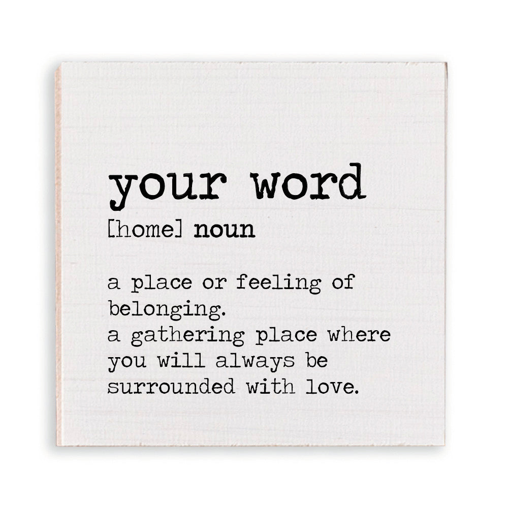 Home Personalized Wooden Magnet