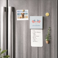 American Flags Crossed Gingham Personalized Magnet
