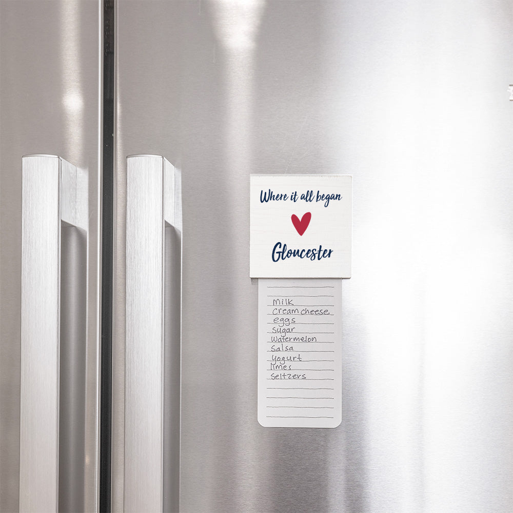 Where It All Began Heart Personalized Magnet