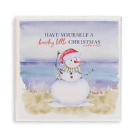 Have a Beachy Little Christmas Personalized Wooden Magnet