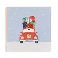 Holiday Haul  Personalized Wooden Magnet