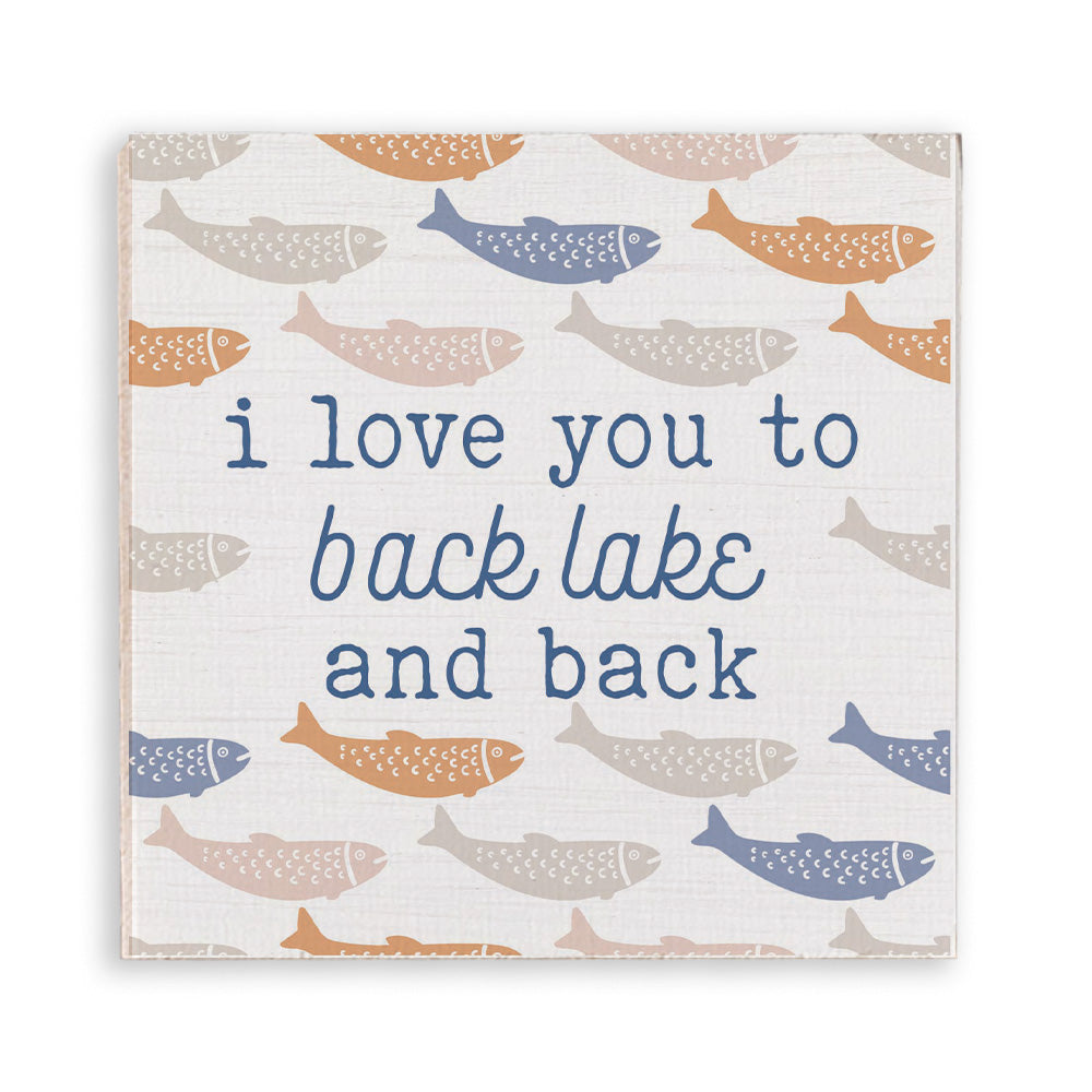 I Love You To Back Lake  Personalized Magnet