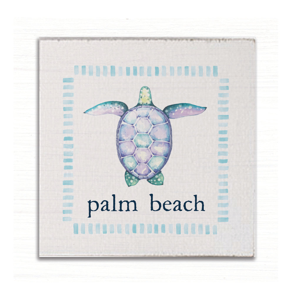 Personalized Blue Turtle Magnet