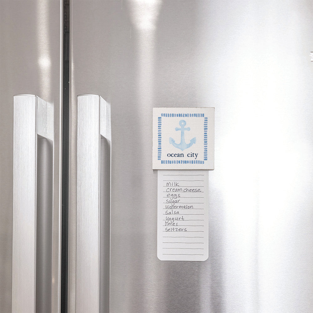 Personalized Blue Anchor Magnet