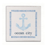 Personalized Blue Anchor Magnet