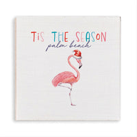 Flamingo Tis The Season Personalized Magnet