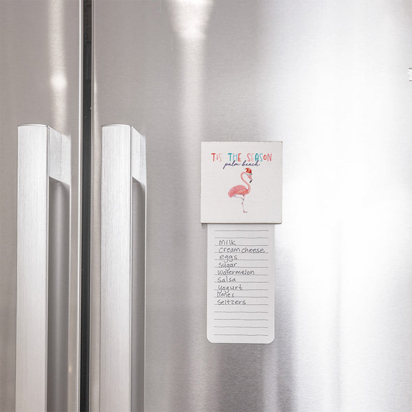 Flamingo Tis The Season Personalized Magnet