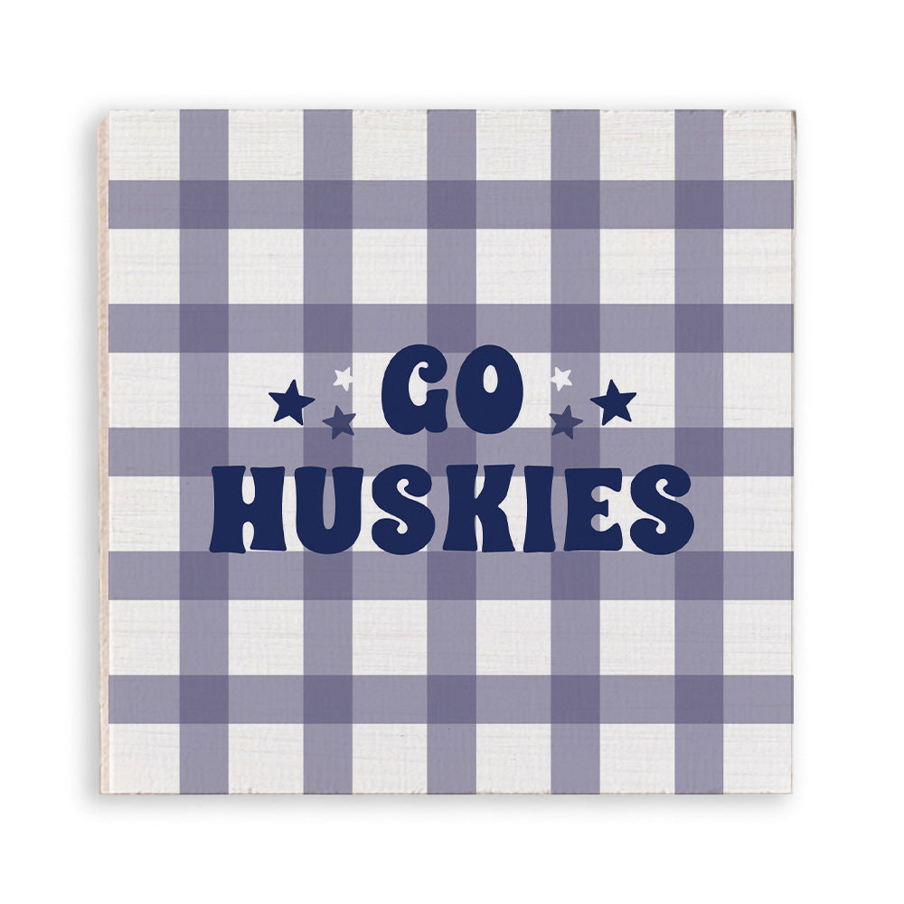Go Huskies Purple White Magnet