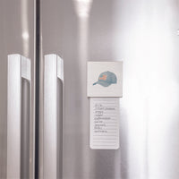 American Flag Cap Wooden Magnet