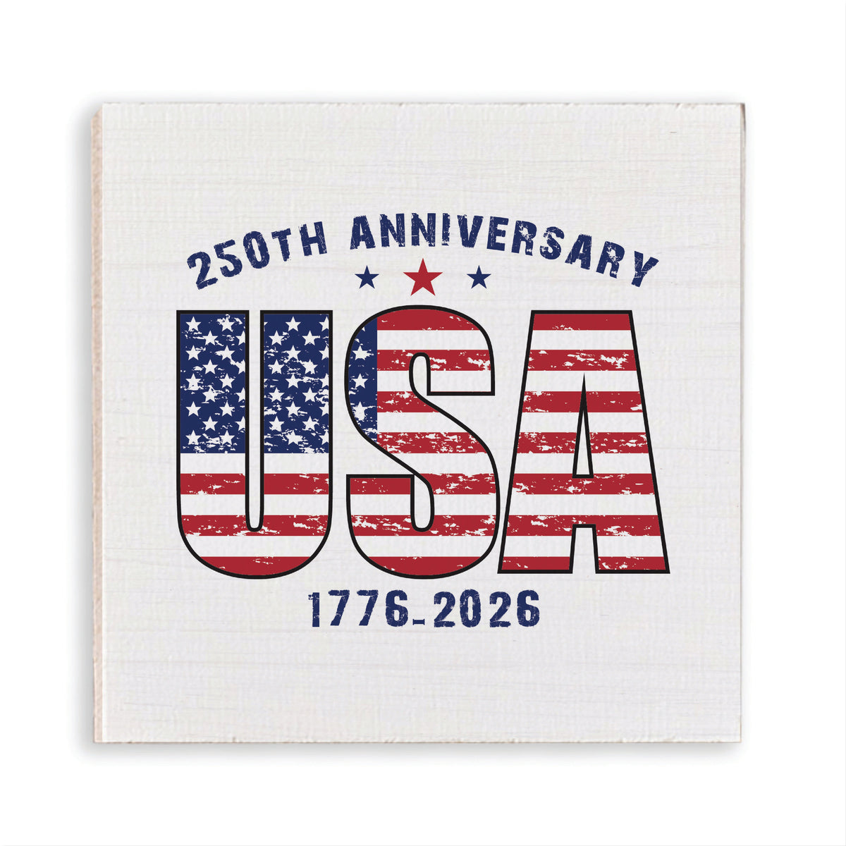 250th Anniversary USA Wooden Magnet