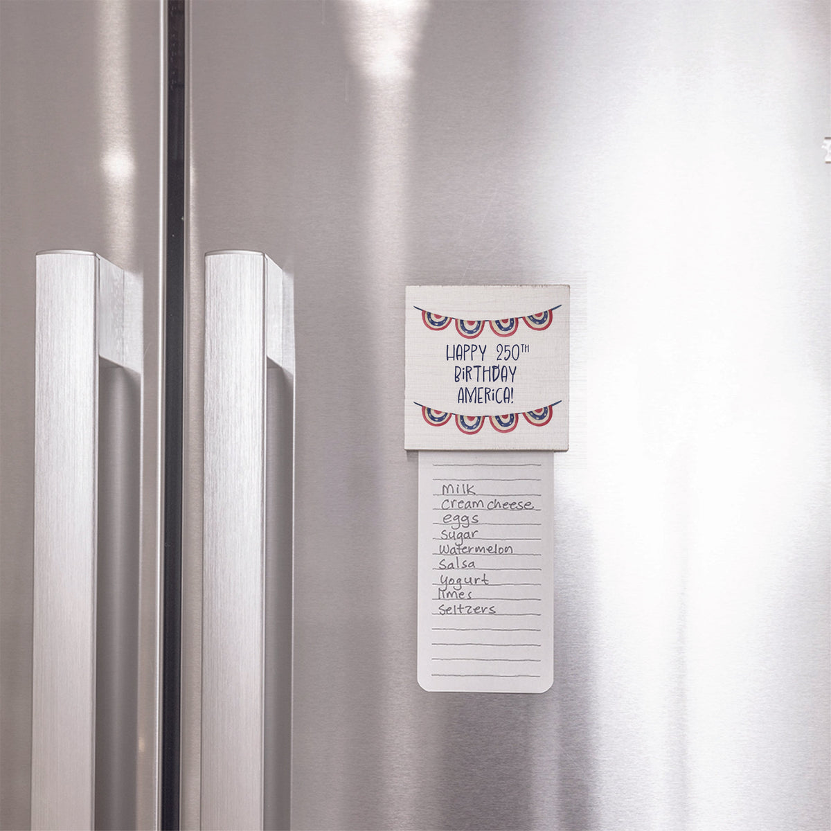 Happy 250th Birthday America Wooden Magnet