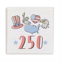America 250 Wooden Magnet
