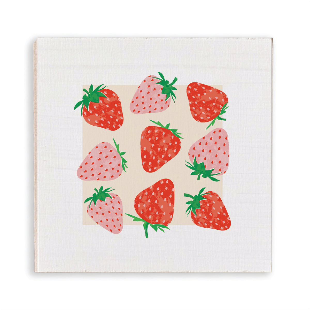 Strawberry Wooden Magnet