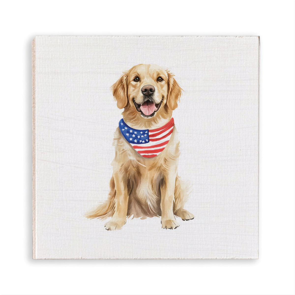 American Flag Dog Magnet