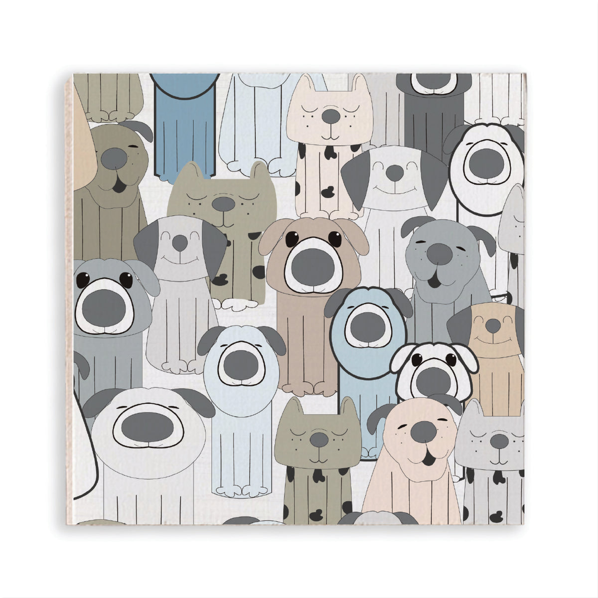 Sitting Pet Dog Magnet