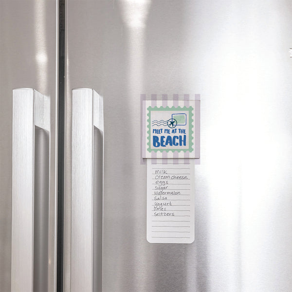 Meet Me At The Beach Stamp Magnet
