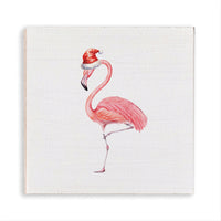 Flamingo With Christmas Hood Magnet