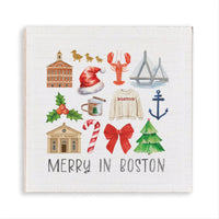 Merry In Boston Night Magnet