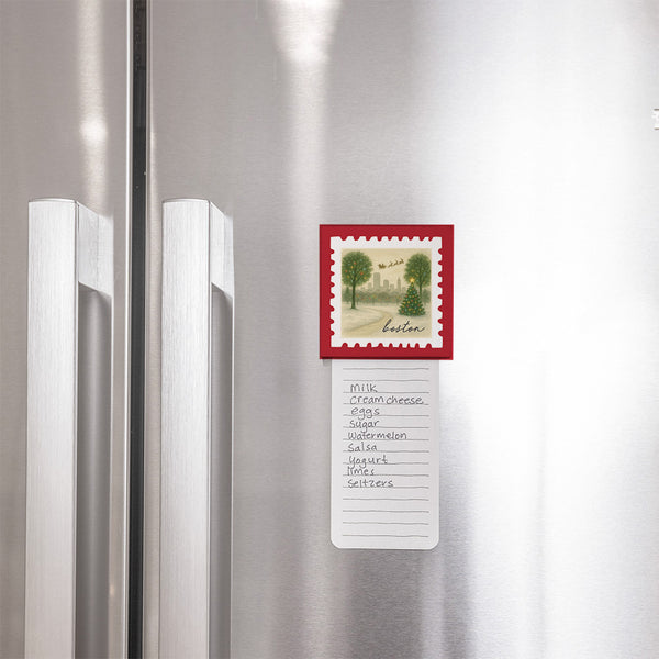 Boston Christmas Stamp Magnet