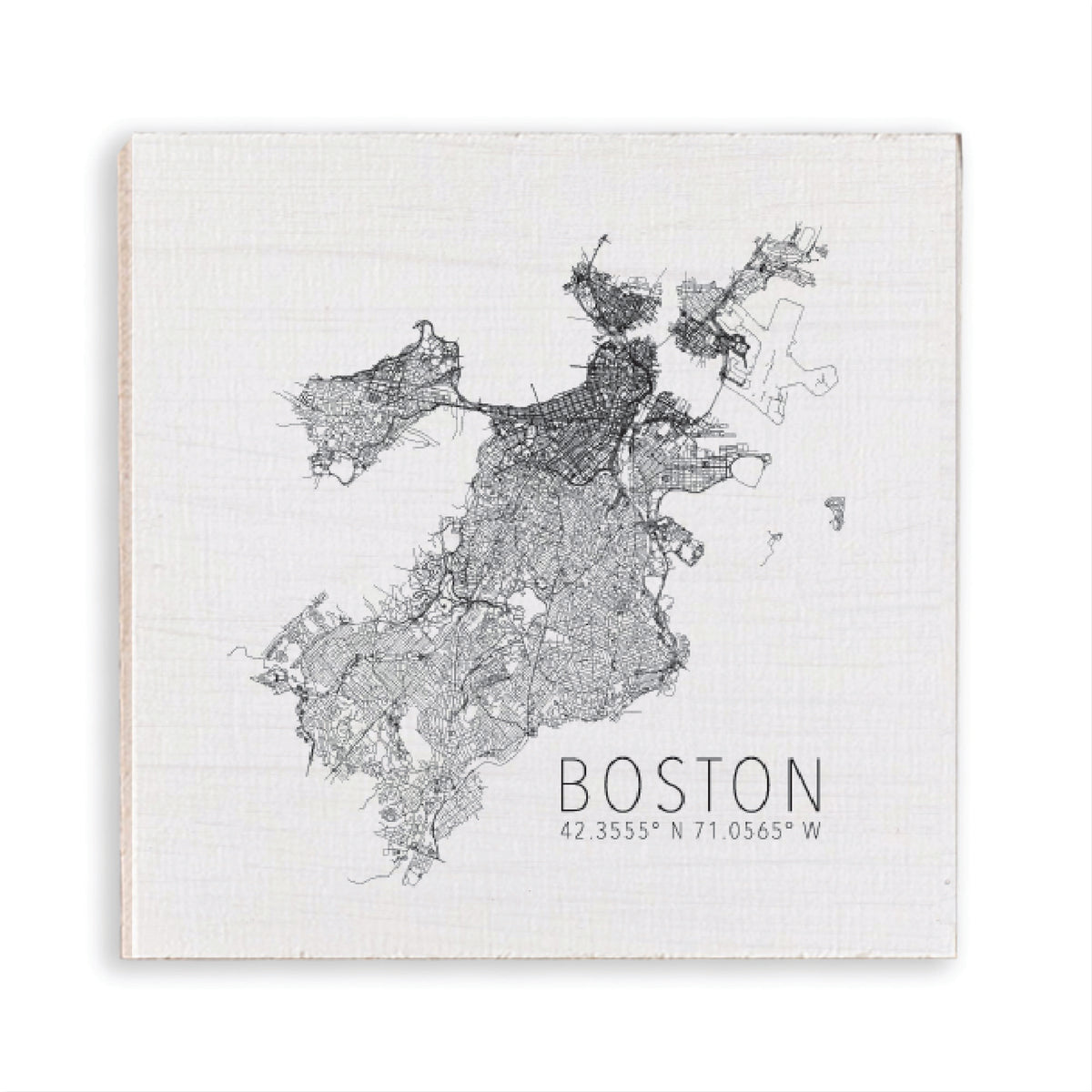 Boston City Map Scale Magnet