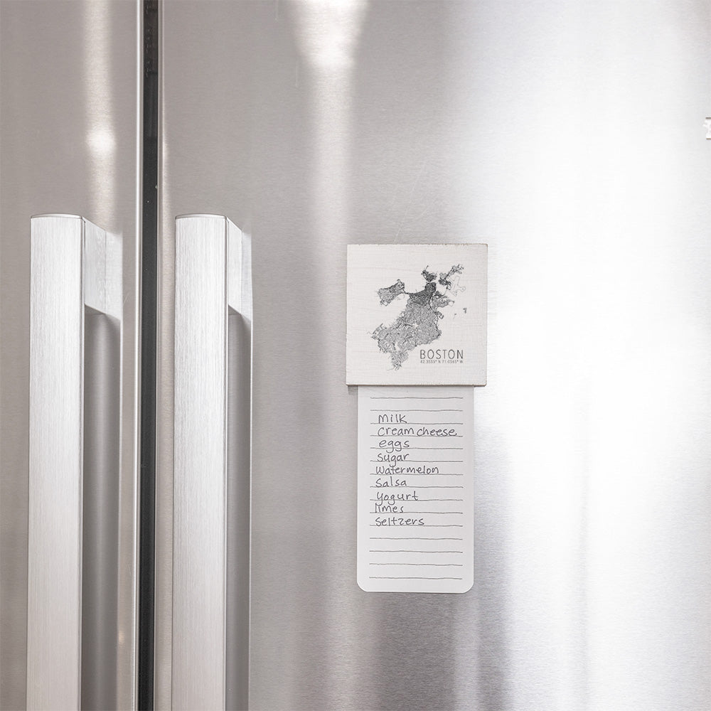 Boston City Map Scale Magnet