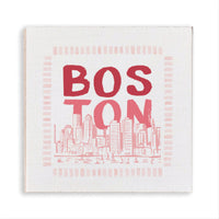 Pink Boston City Magnet