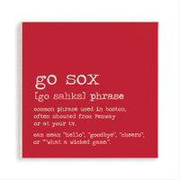 Go Sox Boston Phrase Magnet